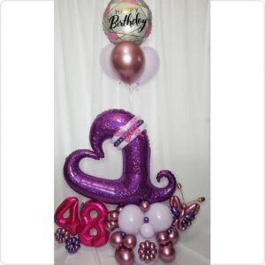 Purple Heart Birthday Bouquet